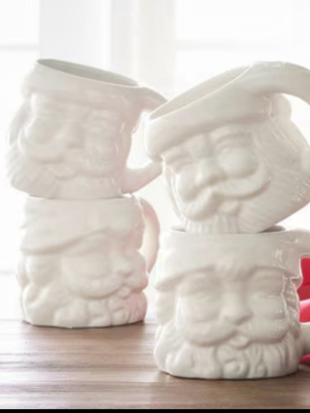 Pottery Barn Santa mugs